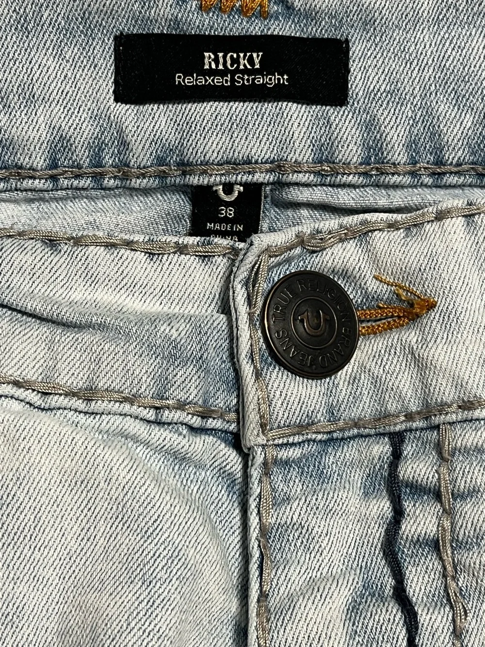 True Religion Ricky Flap Super T Denim Shorts